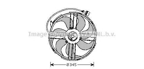 Вентилятор, охлаждение двигателя VW7512 AVA