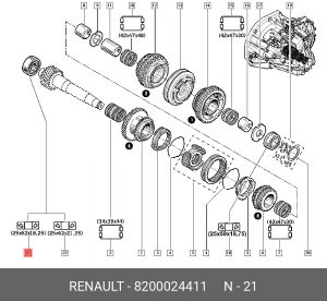 Деталь 8200024411 RENAULT