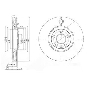 Тормозной диск BG3740 DELPHI