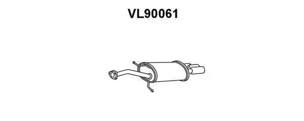 Глушитель выхлопных газов конечный VL90061 VENEPORTE