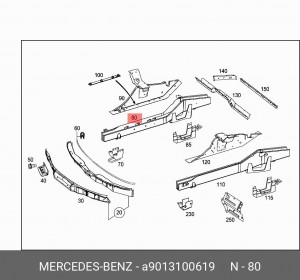 Деталь A 901 310 06 19 MERCEDES BENZ