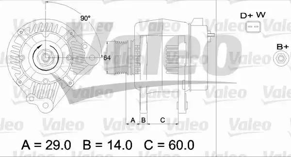 Генератор 436484 VALEO PHC