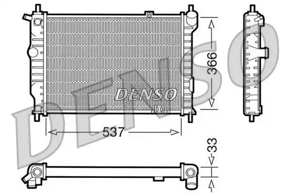 Радиатор, охлаждение двигател DRM20010 DENSO