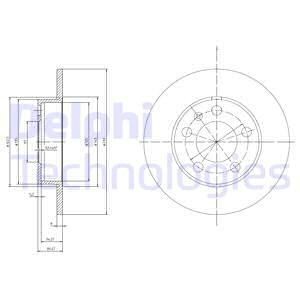 Тормозной диск BG3034 DELPHI