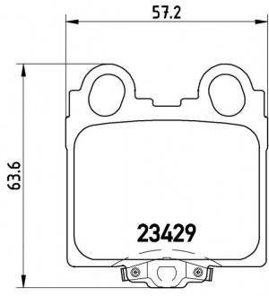 Комплект тормозных колодок, диско P83045 BREMBO