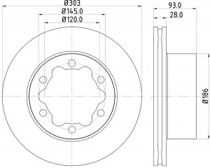 Тормозной диск MDC1773 MINTEX