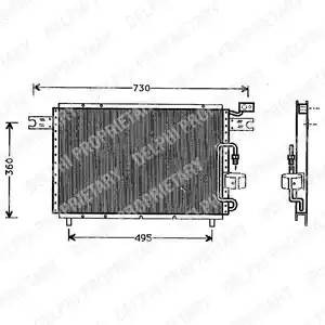 Конденсатор, кондиционер TSP0225291 DELPHI