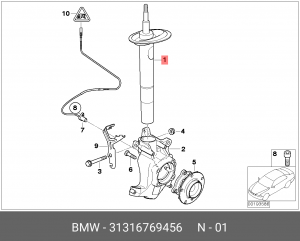 Амортизатор подвески 31 31 6 769 456 BMW