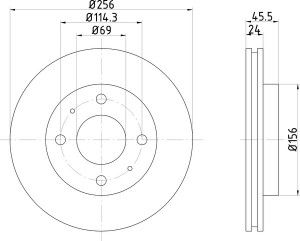 Тормозной диск MDC856 MINTEX