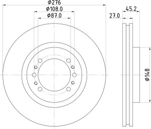 Тормозной диск MDC1294 MINTEX