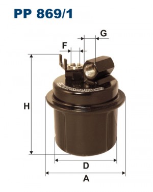 Фильтр топливный PP8691 FILTRON