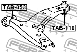 Сайлентблок TAB-110 FEBEST