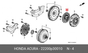 Диск сцепления 22200P30010 HONDA