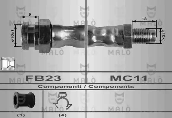 Тормозной шланг 8352 MALO