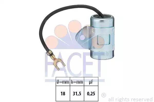 Конденсатор, система зажигания 00912 FACET