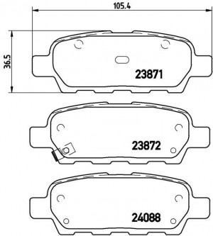 Комплект тормозных колодок, диско P56046 BREMBO