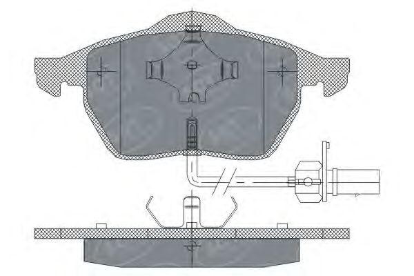 Комплект тормозных колодок, диско SP 259 SCT