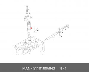 Форсунка 51101006043 MAN
