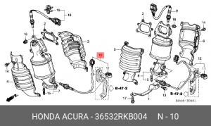 Лямбда-зонд 36532RKB004 HONDA