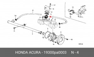 Термостат, охлаждающая жидкость 19300PA0003 HONDA