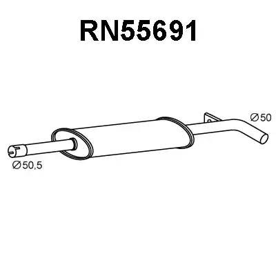 Предглушитель выхлопных газов RN55691 VENEPORTE