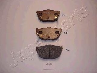 Комплект тормозных колодок, диско PP595AF JAPAN PARTS GROUP