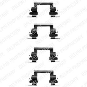 Комплектующие, колодки дискового тормоза LX0364 DELPHI
