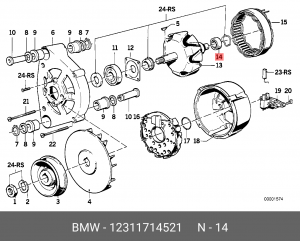 Подшипник 12 31 1 714 521 BMW