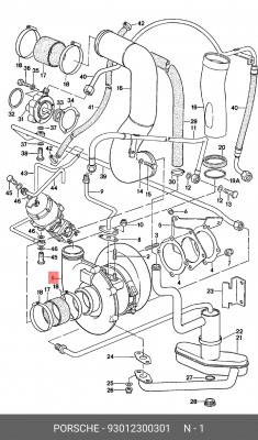 Компрессор, наддув 93012300301 PORSCHE