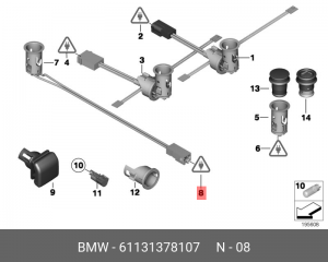 Корпус 61 13 1 378 107 BMW