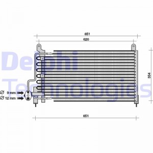 Конденсатор, кондиционер TSP0225049 DELPHI