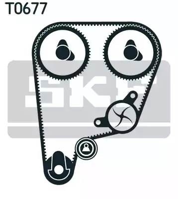Комплект ремня ГРМ VKMS93210 SKF