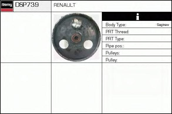Гидравлический насос, рулевое управление DSP739 DELCO REMY