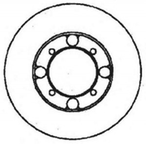 Тормозной диск 561288B BENDIX JURID