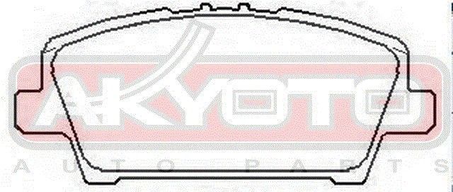 Колодки тормозные дисковые AKD-8032 AKYOTO