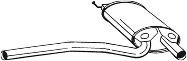Средний глушитель выхлопных газов 105-165 BOSAL