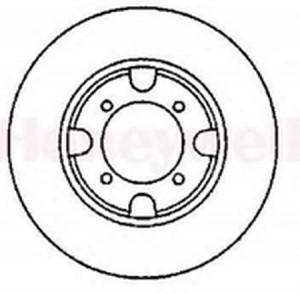 Тормозной диск 561579B BENDIX JURID