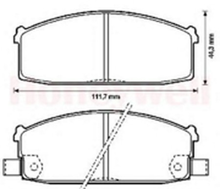 Комплект тормозных колодок, диско 572233B BENDIX JURID