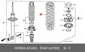 Деталь 52441SZ3902 HONDA
