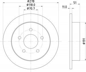 Тормозной диск MDC1070 MINTEX