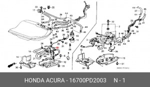 Топливный насос 16700PD2003 HONDA