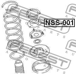 Опора амортизатора подвески NSS-001 FEBEST