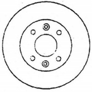 Тормозной диск 561660B BENDIX JURID
