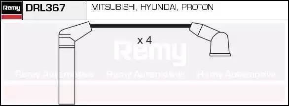 Ккомплект проводов зажигания DRL367 DELCO REMY