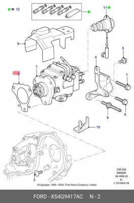 Прокладка, топливный насос высокого давления XS4Q9417AC FORD