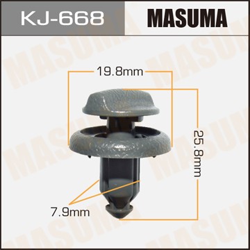 Клипса крепежная KJ668 MASUMA
