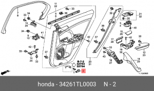 Стекло фонаря 34261TL0003 HONDA