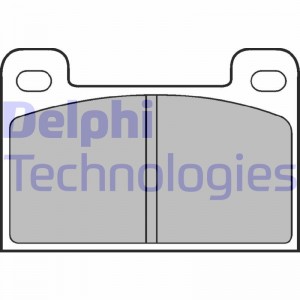 Комплект тормозных колодок, диско LP537 DELPHI
