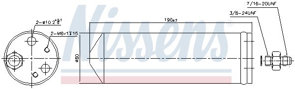 Осушитель, кондиционер 95323 NISSENS