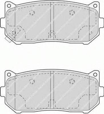 Комплект тормозных колодок, диско FSL1569 FERODO